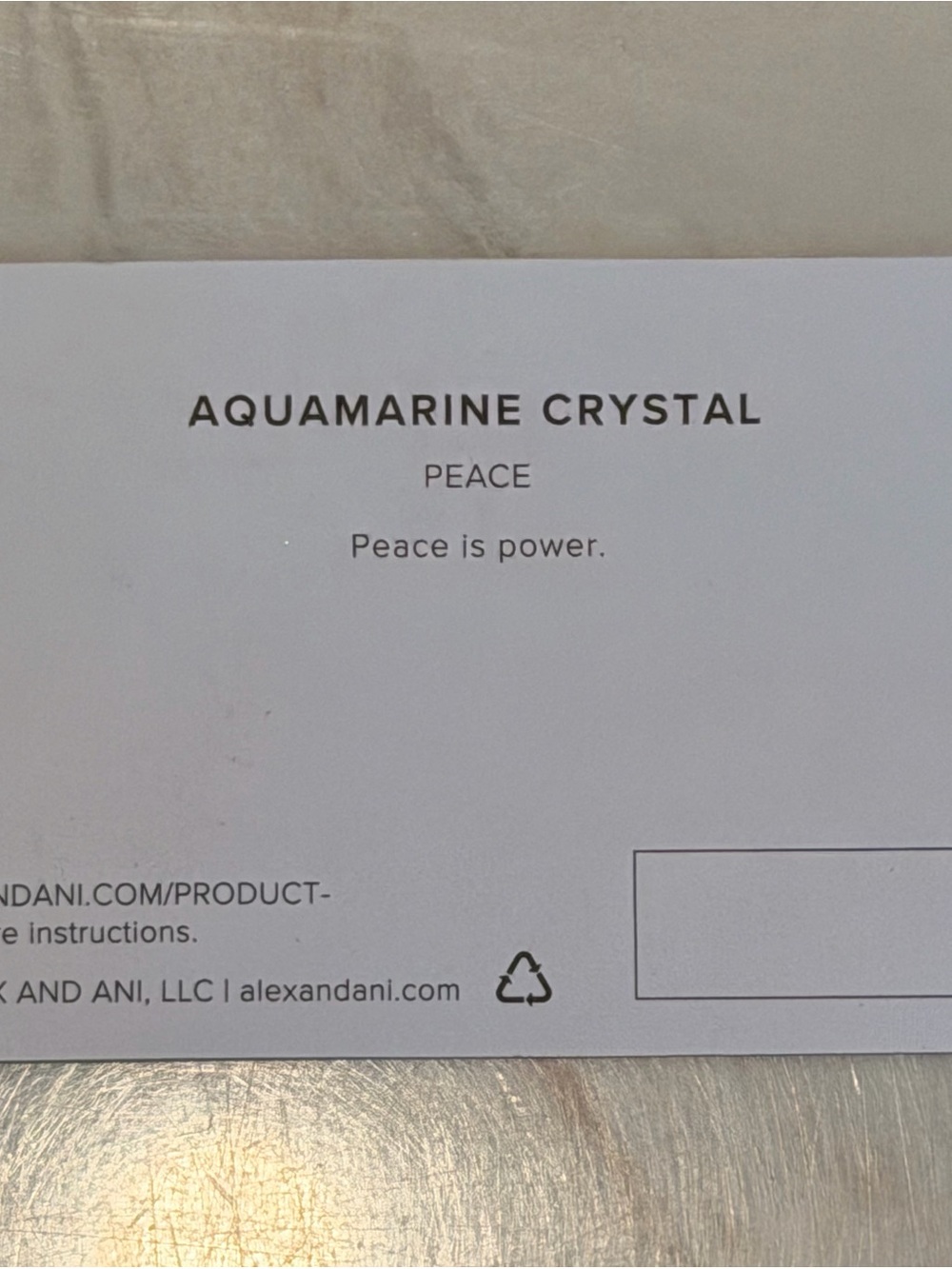 ALEX AND ANI Silver Chain Bracelet with Aquamarine Stones - Picture 2 of 4